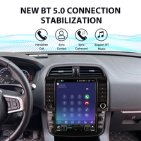Autoradio ZWNAV avec écran tactile de 12,1 pouces pour Jaguar F-PACE 2016-2019 avec lecteur multimédia, GPS, radio, autoradio stéréo