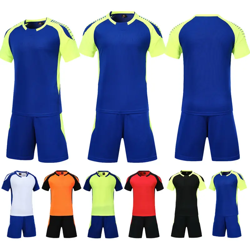 Trikot Fußball Shorts T-Shirts Fußball uniform für Männer Sportswear Kit Calcio Uniform de Futebol Baratos <span class=keywords><strong>Voetbal</strong></span> Shirt Trikot