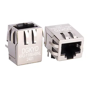 KRJ-118BABNL RJ45 ağ konektörü Gigabit Ethernet Magic RJ45 modüler Jack, endüstriyel RJ45 dişi konnektör