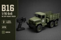 Camion télécommandé 2,4 G à 2 canaux, six roues motrices, jouet RC en métal, chargeur inclus, pour enfants et collectionneurs, idéal pour les fêtes intérieures et extérieures