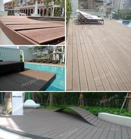 Planche de terrasse moderne ZipDeck WPC sans joint avec système de verrouillage par clic, surface résistante aux UV pour patio, balcon, sol extérieur, jardin et parc
