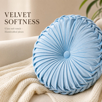 Coussin décoratif en peluche 3D en forme de citrouille, ultra doux, en velours beige, pour salons et bureaux - Vente en gros