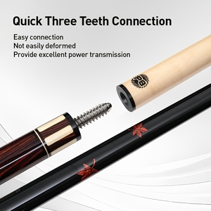 Superventas: Juego de tacos de billar PERI originales de alta calidad, ligeros y duraderos, con eje de arce, agarre brillante, punta de 12.5mm y unión de aleación de 10 roscas. - Product Image 4