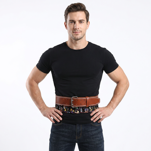 Cinturón de Levantamiento de Pesas de Cuero Resistente Personalizado, Diseño Unisex Antideslizante, Color y Logotipo Personalizables, el Más Demandado, Duradero para Entrenamiento - Product Image 1