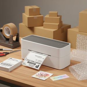 Impresora de Etiquetas de Envío Phomemo PM241 BT 4x6, Impresora Térmica de Etiquetas Adhesivas para eBay, Shopify, Shopee, Aliexpress - Product Image 1