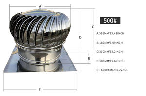 12v Rv Roof <b>Fan</b> Industrial Exhaust Wind Ventilator Vent No <b>Power</b> Ventilation Warehouse Camper - Product Image 5