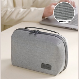 Estuche de Viaje para Accesorios Electrónicos Reciclado RPET, <span class=keywords><strong>Bolsa</strong></span> Organizadora de Cables Portátil Impermeable, <span class=keywords><strong>Bolsa</strong></span> de Almacenamiento de Cables de Datos Multifuncional - Product Image 3