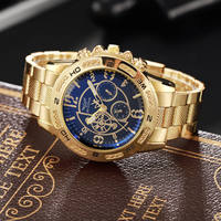 Montre à quartz pour homme NYY, très vendue, grand cadran avec lumière bleue, bracelet en alliage d'acier inoxydable, mouvement Seiko