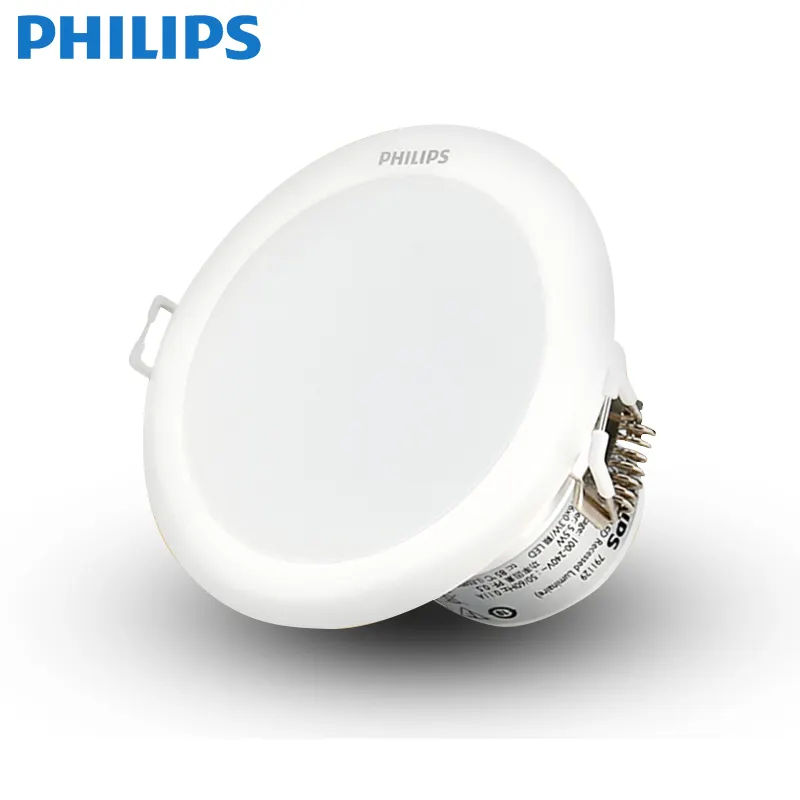 Philips ledダウンライト天井灯埋め込み3W5.5W7Wタイル7.5/110センチメートルリビングルームの通路穴スポットライト