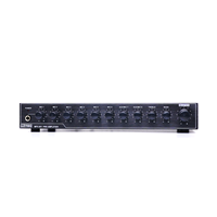MiTEC ac dc power pre-amplifier DC 24V 220VAC audio PA Mic Preamplifier mikrofon sebelum amplifier 8 input