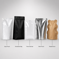Sachet Doypack Personnalisé avec Fermeture Zip Refermable, Biodégradable de Qualité Alimentaire pour l'Emballage de Snacks Bio, Thé, Café, Noix et Fruits Secs