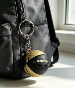 Porte-clés de sport personnalisé en gros avec logo, en PVC souple 3D, en forme de <span class=keywords><strong>ballon</strong></span> de basket, de football ou de soccer, pour clés de voiture, pendentif de sac, cadeau - Product Image 6