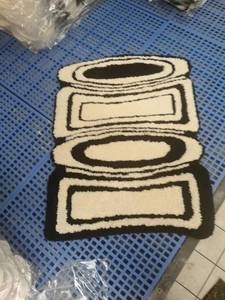 Moderno customizável tufado tapete tapete tapete tapete quarto cozinha banheiro absorvente antiderrapante porta ma - Product Image 4