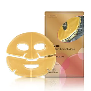 Mascarilla Facial hidratante de Corea, hidrogel de oro de 24K, colágeno, cristal