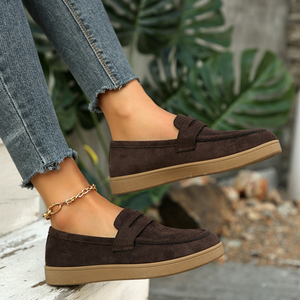 Damen Sommer Neue Schwarze Hochwertige Lederschuhe Damen Langsamlauf-Freizeitschuhe - Product Image 5