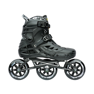 <span class=keywords><strong>Patines</strong></span> en Línea <span class=keywords><strong>de</strong></span> Una Fila y <span class=keywords><strong>Tres</strong></span> <span class=keywords><strong>Ruedas</strong></span> para Adultos, Color Negro, con Carcasa <span class=keywords><strong>de</strong></span> PP Resistente a Impactos - Product Image 1