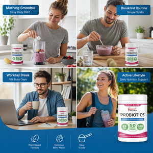 Suplemento probiótico personalizado de 280G, refuerzo inmunológico, potencia probiótica, promueve la digestión para hombres y mujeres. - Product Image 3