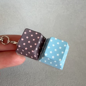 Porte-clés Clavier Anti-stress Étoile Colorée à Pois, Jouet Clicker, Offre Spéciale - Product Image 4