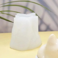 UNIMOULD Moule à gâteau en silicone pour Halloween en forme de chat, 1 pièce, antiadhésif, mignon, pour desserts, blanc, écologique