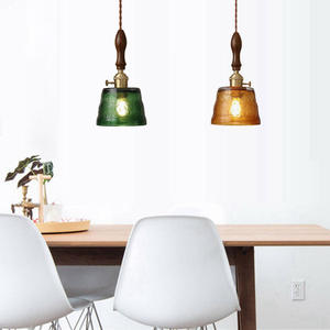 Lustre LED en verre de style japonais, hauteur réglable, intensité variable - pour salles à manger, salons de thé, maisons d'hôtes (chambres d'exposition) - Garantie 3 ans - Product Image 5