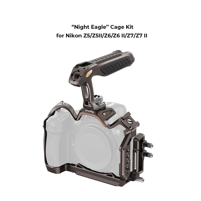 For 5259 Z5/Z6/Z7 II DSLR Camera Cage Kit with Screen Support Top Handle & Cable Clamp