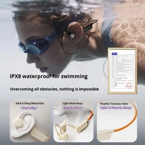OTHC- X22 True Bone-Conduction Sports <strong>Earphones</strong> with 32GB Memory Waterproof IPX8 Playtime for Swimming and Sporting Gift - Product Image 2