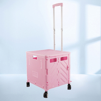 Chariot de courses pliable pour chat, chien, chiot, chariot de voyage facilement pliable, amovible, détachable, chariot de rangement portable