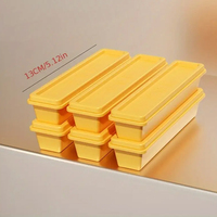 Lot de 6 moules à glaçons réutilisables et écologiques pour le bricolage Machine à glaçons créative en plastique de taille de flacon avec boîte de rangement magnétique
