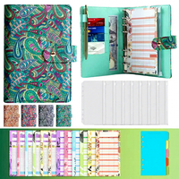 Bloc-notes vintage A6 à motif Paisley pour la planification financière et la gestion du budget – Cadeau avec pages pliées pour l'enregistrement des transactions