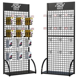 Exhibidor <span class=keywords><strong>de</strong></span> Pie <span class=keywords><strong>de</strong></span> Metal Moderno Personalizado para Accesorios <span class=keywords><strong>de</strong></span> Automóviles, para Uso en Tiendas Minoristas - Product Image 3