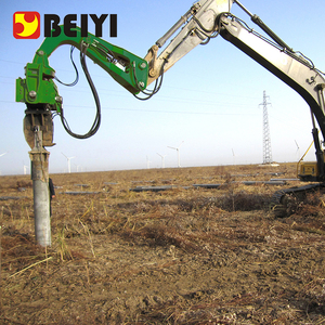 Martello Vibrante Idraulico per Escavatore 18-65T, Accessorio per Macchina Battipalo - Product Image 4