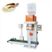 Machine de pesage et d'emballage semi-automatique pour farine et poudre de glucose de 25 kg et 50 kg avec machine à coudre