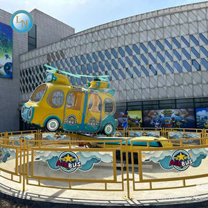 Nouveau 360 degrés rotatif 18 places Air Bus Ride équipement de terrain de jeu extérieur et intérieur matériau en fibre de verre-disponible à la vente - Product Image 6