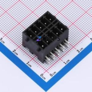 DB2ERHBG-3.5-2*5P-BK Plug-in Terminal Block Bent Lead Through Hole,P=3.5mm Board-to-Board / Socket Closed Snap Fixing 2x5P 3.5mm - Product Image 1