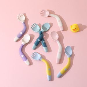 Cuchara <span class=keywords><strong>de</strong></span> Silicona <span class=keywords><strong>de</strong></span> Grado Alimenticio 100% con Mango Largo, Libre <span class=keywords><strong>de</strong></span> BPA, <span class=keywords><strong>para</strong></span> la Alimentación y Entrenamiento <span class=keywords><strong>de</strong></span> Bebés <span class=keywords><strong>de</strong></span> <span class=keywords><strong>6</strong></span> <span class=keywords><strong>Meses</strong></span> en Adelante, ¡Oferta! - Product Image 2