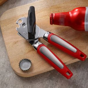 Custom Black Can Opener with Soft Grip Handle, Durable Kitchen Tool for Smooth Opening, Ideal Promotional <b>Gift</b> - Product Image 2