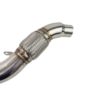 Tuyau de descente en acier inoxydable pour 2006-2010 BWM X5 E70 3.0D M57N2 3 "tuyau <span class=keywords><strong>d</strong></span>'échappement 4.3" <span class=keywords><strong>O</strong></span>.<span class=keywords><strong>D</strong></span>. Bride de <span class=keywords><strong>V</strong></span>-bande - Product Image 6