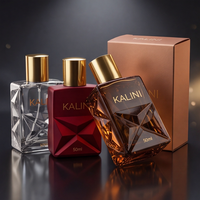 Flacon de parfum arabe Attar de luxe 50 ml en verre carré vide, avec base lourde et emballage personnalisé, livraison rapide