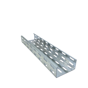 工場直販 工業用 300MM 穴あき亜鉛メッキ鋼製ケーブルトレイ 防錆仕上げ 80個 建設用ケーブル敷設 - Product Image 3