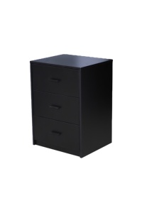 Đồ Nội Thất Phòng Ngủ Hiện Đại Tủ Gỗ Nhỏ Màu Trắng Giá Rẻ Với 3 Ngăn Kéo, Ngăn Kéo Bằng Gỗ Có Tay Cầm Bằng Kim Loại - Product Image 4