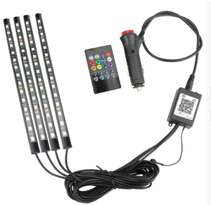 <span class=keywords><strong>Luci</strong></span> decorative per interni <span class=keywords><strong>auto</strong></span> atmosfera striscia luminosa RGB <span class=keywords><strong>luci</strong></span> <span class=keywords><strong>interne</strong></span> ambiente decorazione lampada di natale lampada per Automobile - Product Image 1