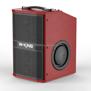 W-KING 2023 new arrival K20S portable line array Bluetooth wireless speaker with microphones, support guitar input,for road trip