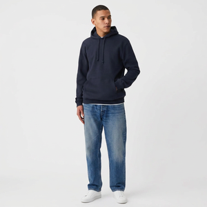 Sudadera Deportiva Personalizada de Alta Calidad para Hombre, Sudadera con Capucha de Tejido Invertido Liso con Bolsillo Tipo Canguro, Ropa Premium - Product Image 1