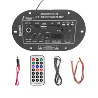 Dahili bluetooth MIC girişi ile yüksek sınıf C8 dijital güç FM radyo ev ses kullanımı için DC12V 24V AC110V 220V amplifikatör kurulu
