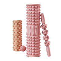 Rouleau de massage en mousse PVC pour relaxation musculaire, bâton de yoga, équipement d'entraînement et de fitness auxiliaire