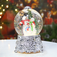Nouvel arrivage lumières de noël 1l lumières de boule de cristal LED blanc chaud décorations de fête de noël