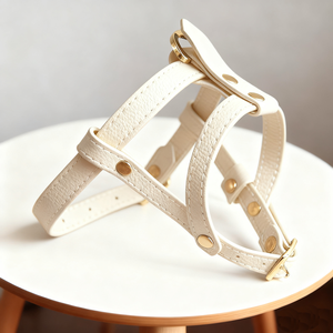 Fullto ラグジュアリー ペット ハーネス 新デザイン ハンドメイド パーソナライズド レザー 犬用ハーネス - Product Image 3