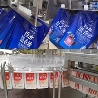 Machine de remplissage et de bouchage automatique haute précision pour sachets à bec verseur de confiture de tomates, miel et sauce chili