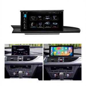 奥迪A6 A7 C7 2012-2018汽车视频播放器全球定位系统导航智能屏幕4G的工厂价格安卓14 10.25/12.5英寸汽车游戏 - Product Image 1