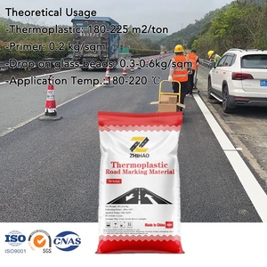 Peinture thermoplastique de marquage routier de haute qualité à séchage rapide, pulvérisable, 16 % de billes de verre, haute performance, forte couvrance, réfléchissante - Product Image 3